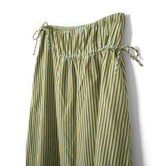 Damson Madder Caspia Volume Midi Skirt Basil