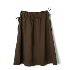 Damson Madder Caspia Volume Midi Skirt Choc