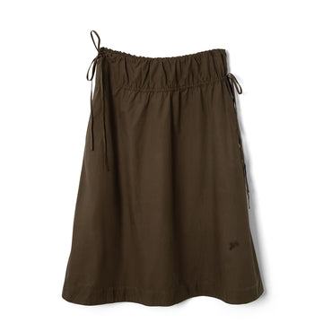 Damson Madder Caspia Volume Midi Skirt Choc