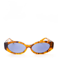 Damson Madder Catty Oval Sunglasses With Bow Detail Tort - Parasol Store