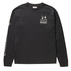Damson Madder Dog Walker L/S Tee Black - Parasol Store