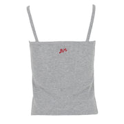 Damson Madder Dove Pointelle Strappy Cami Grey - Parasol Store