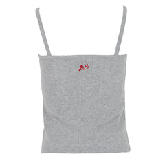 Damson Madder Dove Pointelle Strappy Cami Grey - Parasol Store