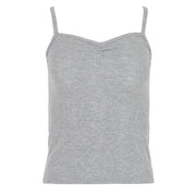 Damson Madder Dove Pointelle Strappy Cami Grey - Parasol Store
