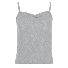 Damson Madder Dove Pointelle Strappy Cami Grey - Parasol Store