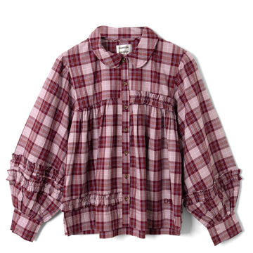 Damson Madder Elio Pj Set Berry Lilac Check