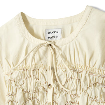 Damson Madder Elliana Smocked Cardi Butter Smocked - Parasol Store
