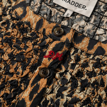 Damson Madder Elliana Smocked Cardi Leopard - Parasol Store