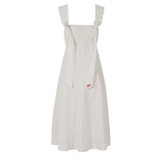 Damson Madder Fan Fan Midi Dress Patchwork Broderie - Parasol Store