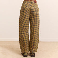 Damson Madder Felix Jeans Quince Gingham Navy