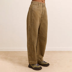 Damson Madder Felix Jeans Quince Gingham Navy