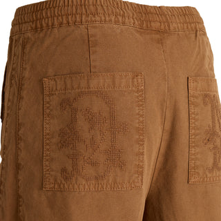 Damson Madder Felix Twill Trouser Caramel - Parasol Store
