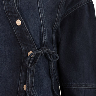Damson Madder Finella Denim Shirt Wavy Seams