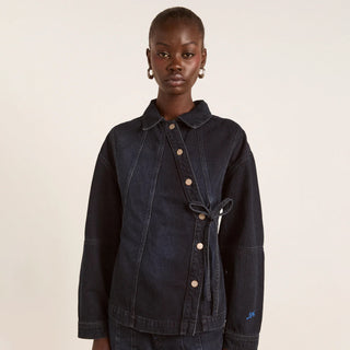 Damson Madder Finella Denim Shirt Wavy Seams
