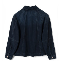 Damson Madder Finella Denim Shirt Wavy Seams - Parasol Store