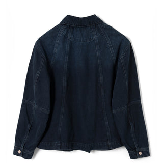 Damson Madder Finella Denim Shirt Wavy Seams