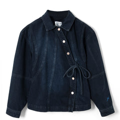 Damson Madder Finella Denim Shirt Wavy Seams - Parasol Store