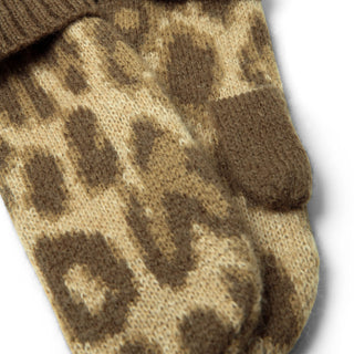 Damson Madder Fluffy Mittens Leopard - Parasol Store