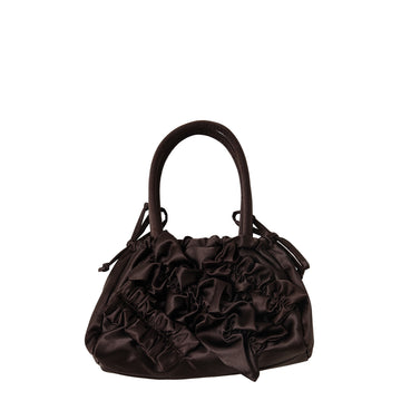 Damson Madder Frilly Alani Bag Coffee Bean Satin
