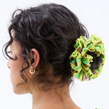 Damson Madder Garter Scrunchie Tropical Stripe - Parasol Store