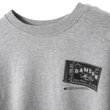 Damson Madder General Store Graphic Sweatshirt Grey Marl