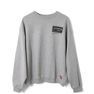 Damson Madder General Store Graphic Sweatshirt Grey Marl