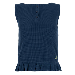 Damson Madder Hattie Waffle Cami Navy / Butter - Parasol Store