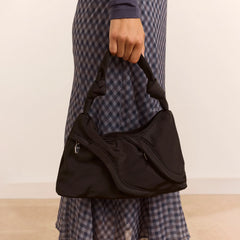 Damson Madder Heavy Satin Byron Bag Black