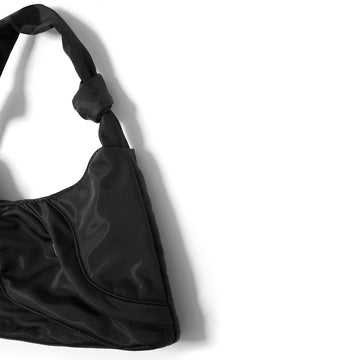 Damson Madder Heavy Satin Byron Bag Black