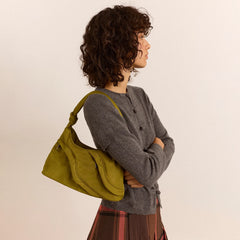 Damson Madder Heavy Satin Byron Bag Chartreuse