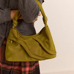 Damson Madder Heavy Satin Byron Bag Chartreuse