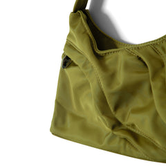 Damson Madder Heavy Satin Byron Bag Chartreuse