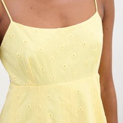 Damson Madder Iris Mini Dress Butter Broderie - Parasol Store