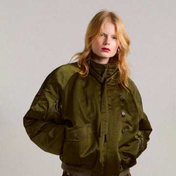 Damson Madder Joanie Bomber Olive - Parasol Store