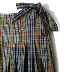 Damson Madder Josie Midi Skirt Multi Check - Parasol Store