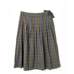 Damson Madder Josie Midi Skirt Multi Check - Parasol Store