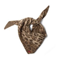 Damson Madder Knitted Head Scarf Leopard - Parasol Store