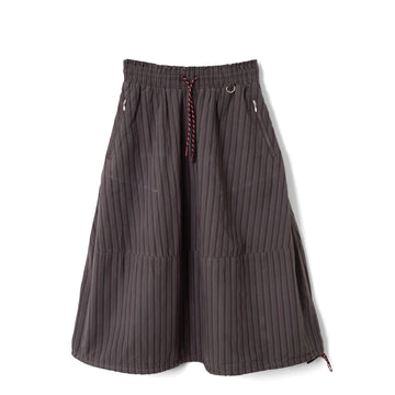 Damson Madder Lainey Midi Skirt Merlot Stripe
