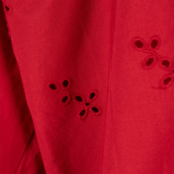 Damson Madder Lana Blouse Red Broderie - - Parasol Store