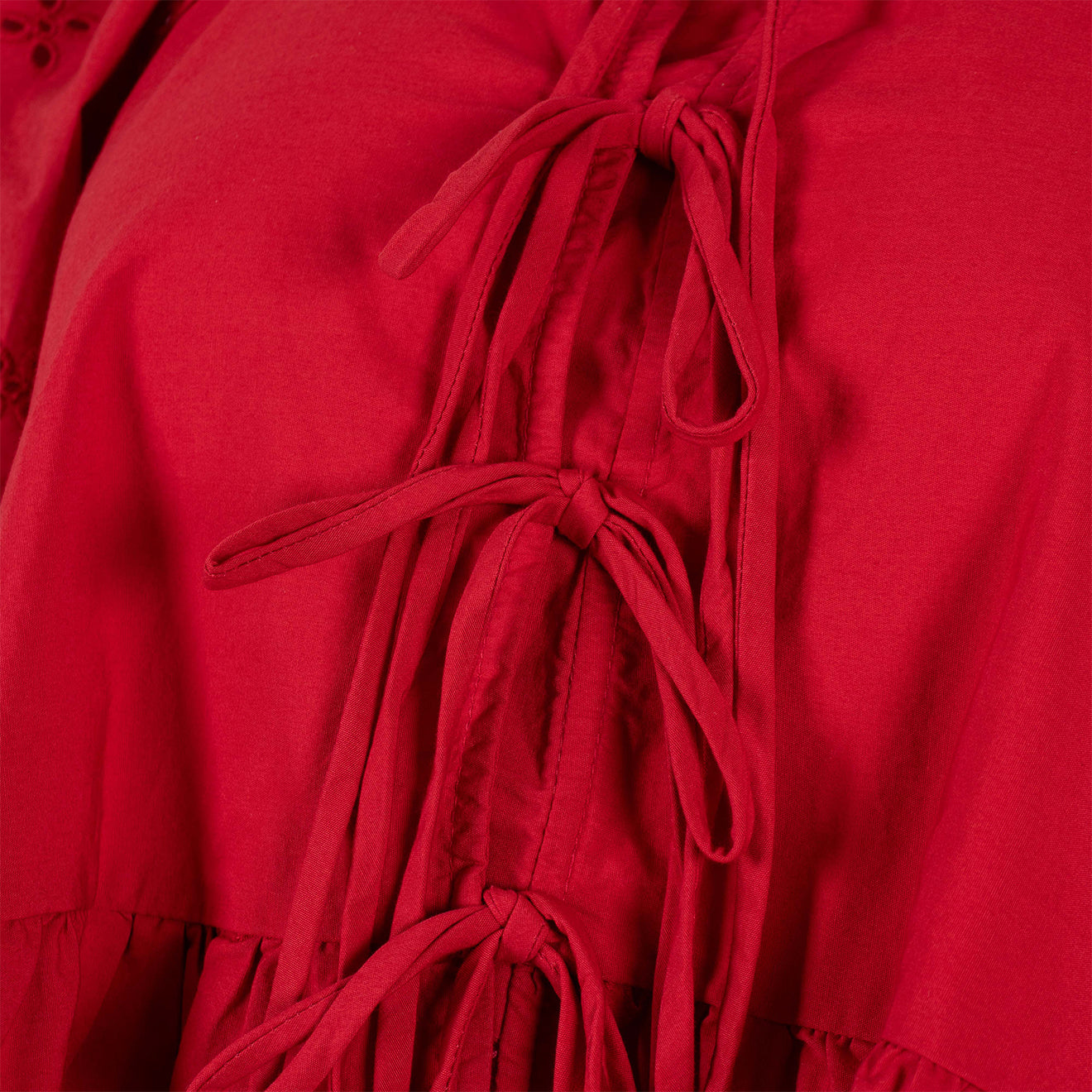 Damson Madder Lana Blouse Red Broderie - - Parasol Store