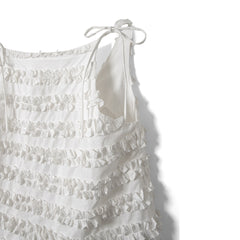 Damson Madder Leili Ruffle Cami White