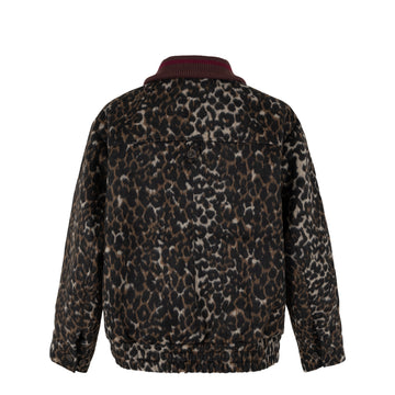 Damson Madder Us Excl Pixie Wool Bomber Leopard - Parasol Store