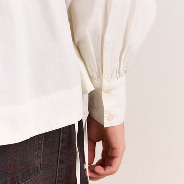 Damson Madder Lettie Bow Detail Blouse White