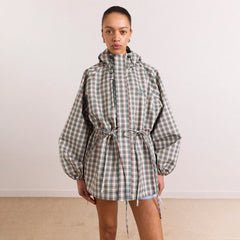 Damson Madder Liu Raincoat Elderberry Check Multi