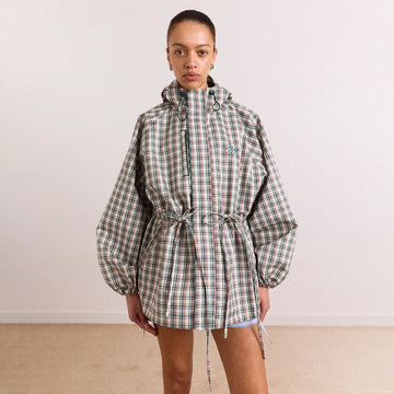 Damson Madder Liu Raincoat Elderberry Check Multi