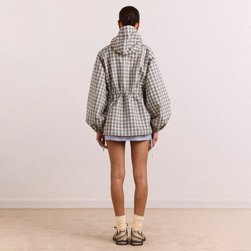 Damson Madder Liu Raincoat Elderberry Check Multi