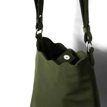 Damson Madder Lorelai Bag In Heavy Satin Olive