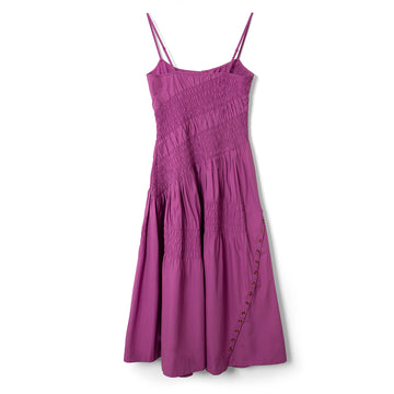 Damson Madder Lyra Midi Dress Magenta