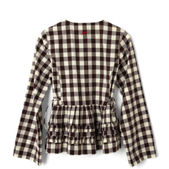 Damson Madder Madison Blouse Butter Gingham - Parasol Store