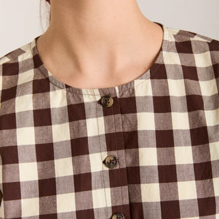 Damson Madder Madison Blouse Butter Gingham